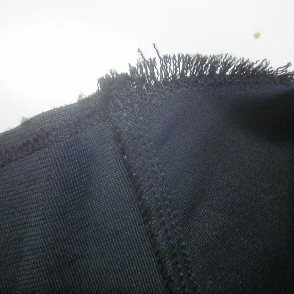 Isabel Marant Womens Size 42 Black Midi Sheath Dress of Mixed Materials Fits M - Picture 6 of 12